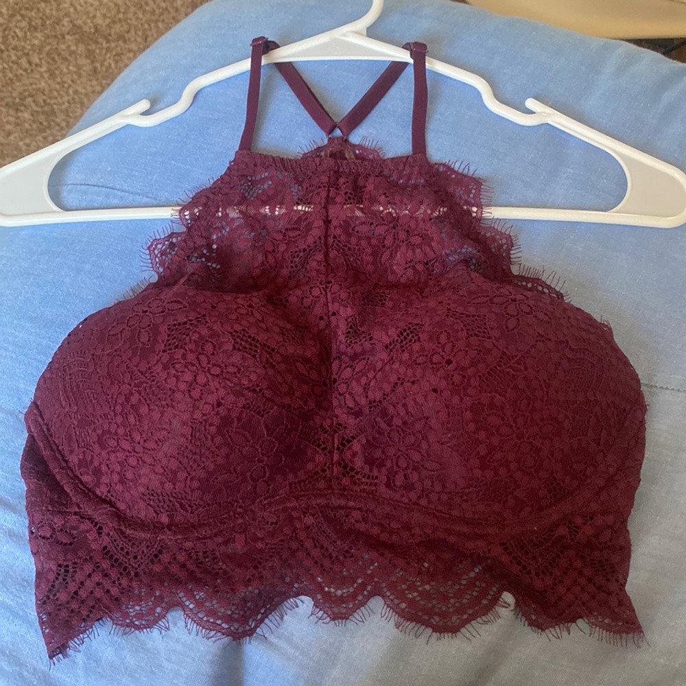Victoria’s Secret high neck lace push up bra